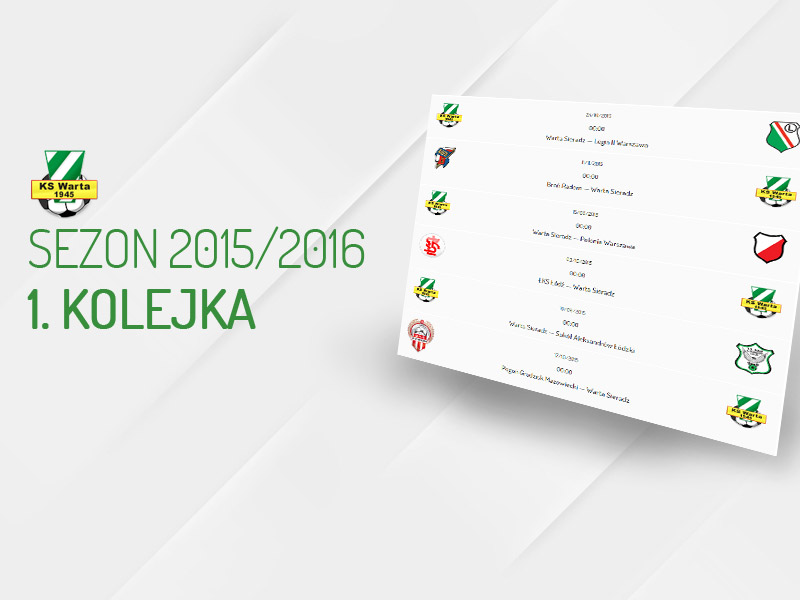 1. kolejka rozgrywek 3 Ligi grupa łódzko-mazowiecka