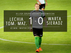 Lechia Tomaszów Mazowiecki - Warta Sieradz 1:0 relacja